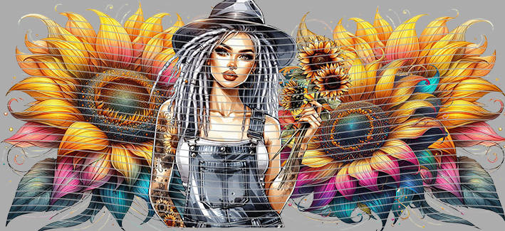 16oz Sunflower Girl-SU-371